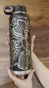 Laser Engraved Knitting Pattern 40 Oz Water Bottle